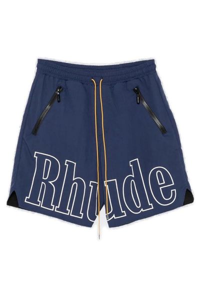 Rhude Logo-Print Elasticated Waistband Shorts