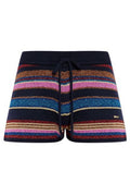Dsquared2 Lurex Thread Striped Knitted Shorts