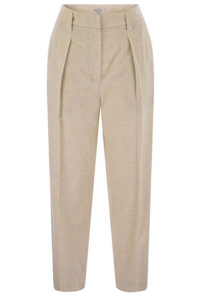 Brunello Cucinelli Monili-Embellished Tailored Pants