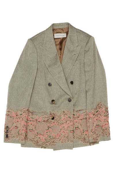 Dries Van Noten Double-Breasted V-Neck Jacket