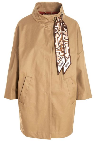 Herno Scarf Detailed Trench Coat