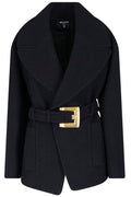 Balmain Belted Buckle Blazer
