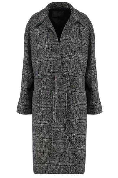 Balenciaga Vintage Checked Belted Coat