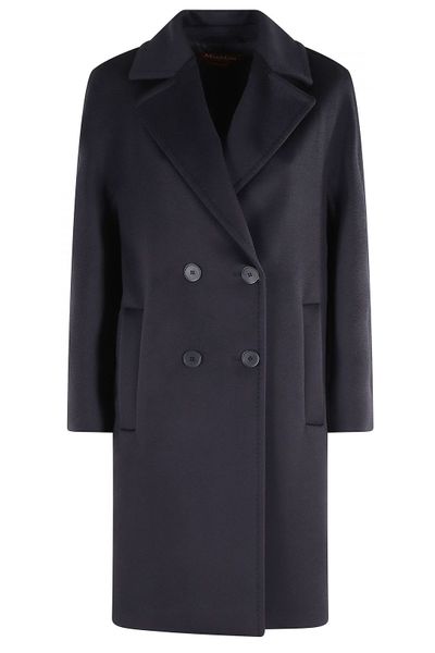 Max Mara Studio Agenda Double-Breasted Long Coat