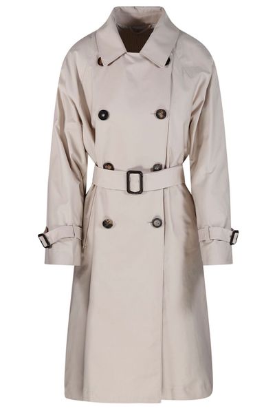 Max Mara The Cube Double-Breasted Belted Trench Coat