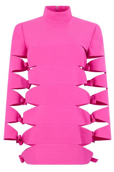 Valentino Cut-Out Bow Detailed Dress