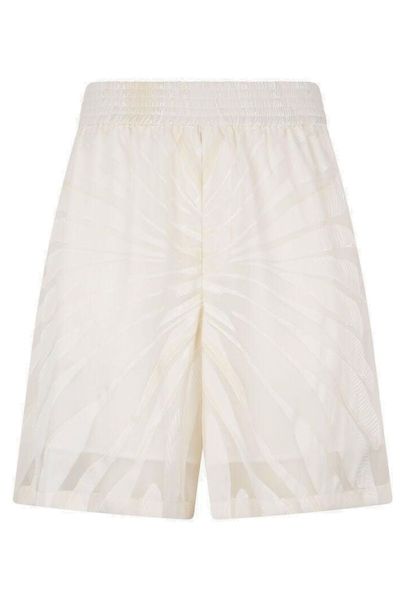 Roberto Cavalli Ray Devoré Print Bermuda Shorts