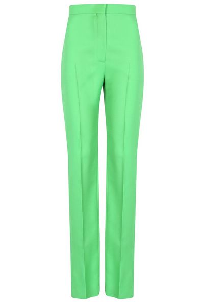 Alexander McQueen High Waist Straight Leg Trousers