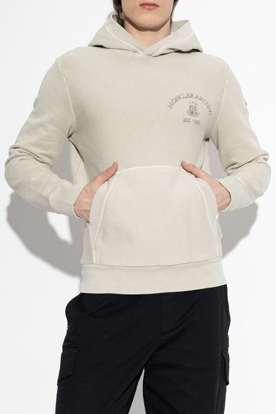 Moncler Logo Patch Kangaroo Pocket Hoodie
