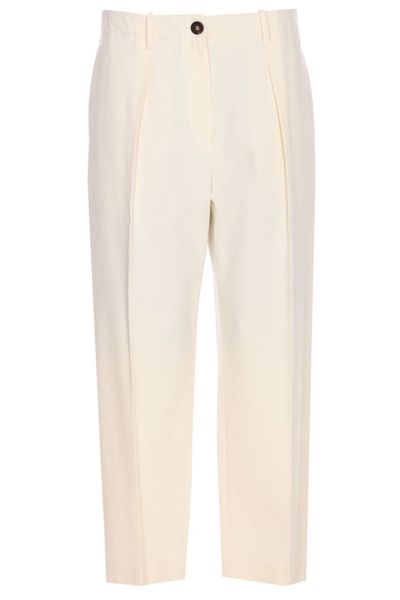 Brunello Cucinelli Pleated Cropped Trousers