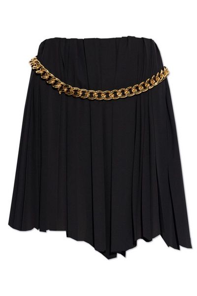 Balenciaga Pleated Chain Detailed Skirt