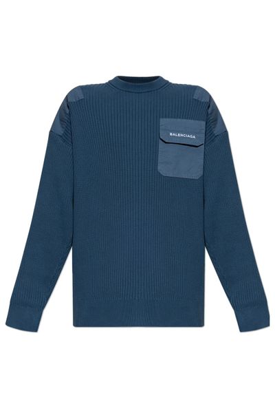 Balenciaga Flap Pocket Knitted Jumper