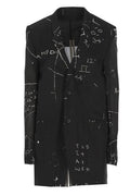 Rick Owens Sheer Patterned Blazer