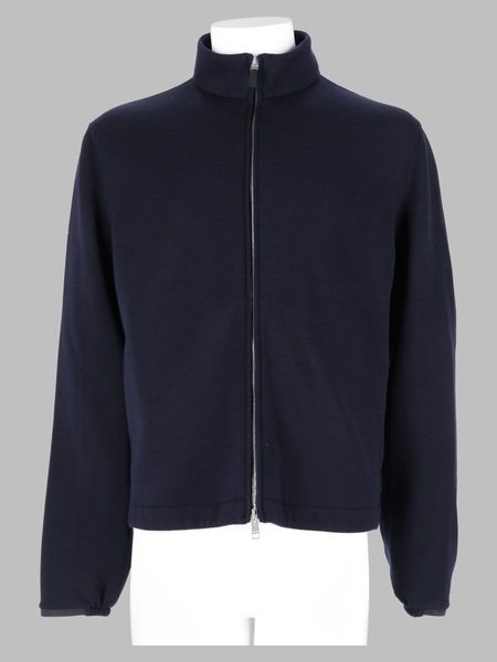 Zegna High Neck Zip-Up Cardigan
