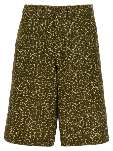 Maison Kitsuné Floral print Bermuda Shorts