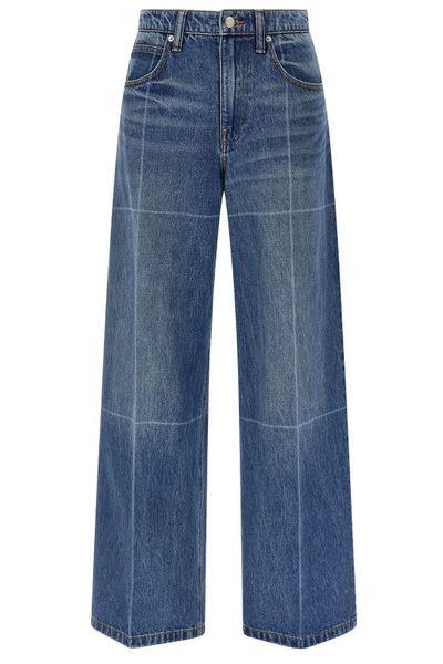 Alexander Wang Logo Patch Faded Jeans