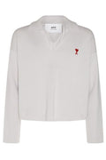 AMI Paris de Coeur Long-Sleeved Knitted Jumper
