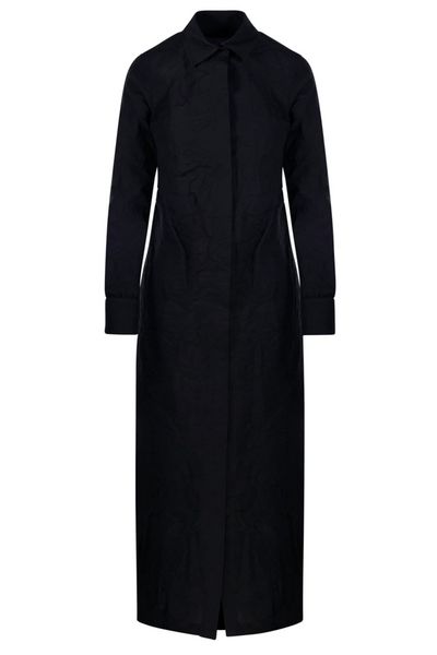 Max Mara Rovigo Button Detailed Long-Sleeved Dress