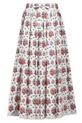 Dolce & Gabbana Floral Printed Pleated Maxi Skirt