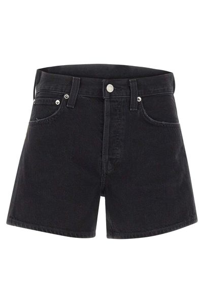 AGOLDE Parker Long High-Rise Denim Shorts