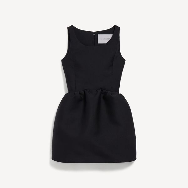 Balenciaga Scoop-Neck Mini Dress