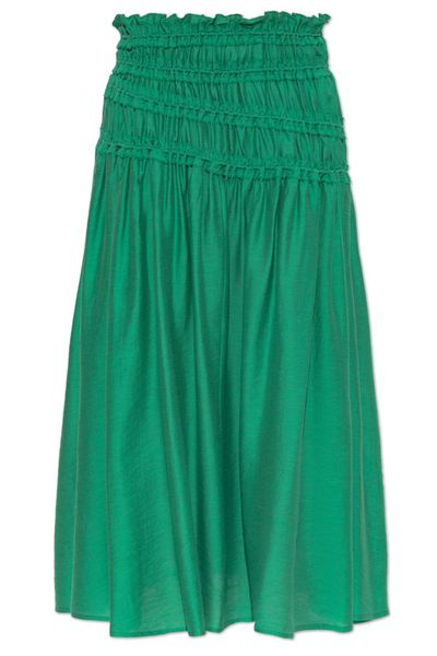 Tory Burch Ruched Midi Skirt