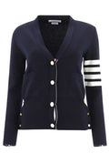 Thom Browne 4-Bar V-Neck Cardigan