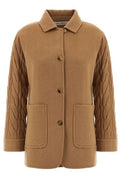 Max Mara Tacco Button-Up Knitted-Sleeved Jacket