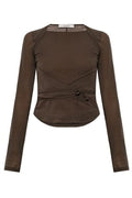 Lemaire Tie-Waist Long-Sleeved Top