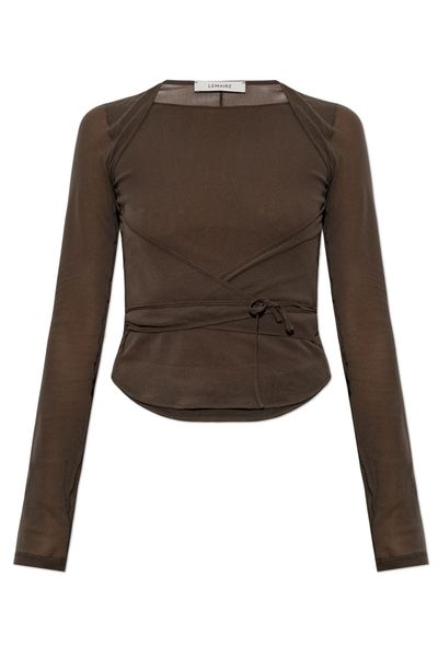 Lemaire Tie-Waist Long-Sleeved Top