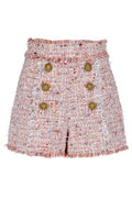 Balmain Frayed Buttoned Shorts