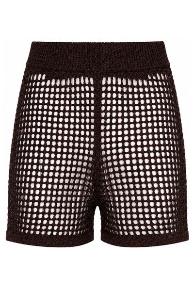 Mc2 Saint Barth Sharma Open-Knit Beach Shorts