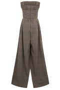 Moschino Strapless Wide-Leg Jumpsuit