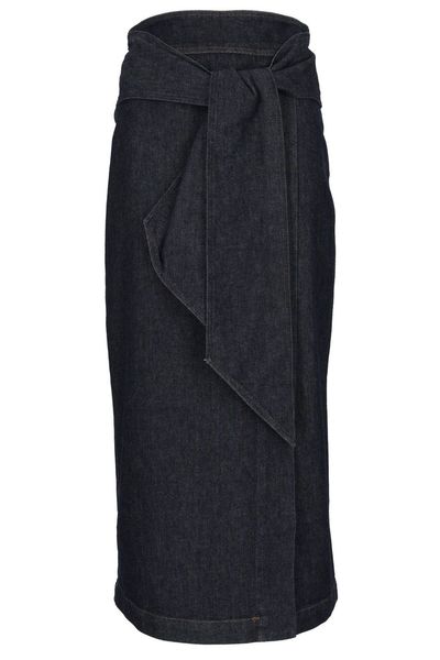 Emporio Armani Tie-Fastened Midi Skirt