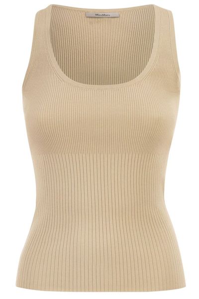 Max Mara Ghiro Ribbed Knit Tank Top