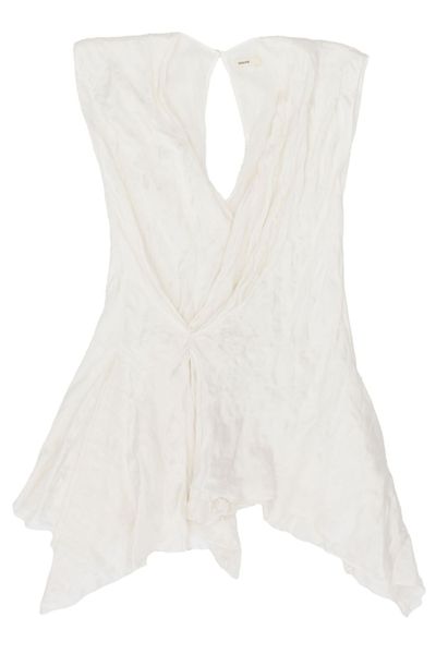 Khaite Merith Cap-Sleeved Mini Dress