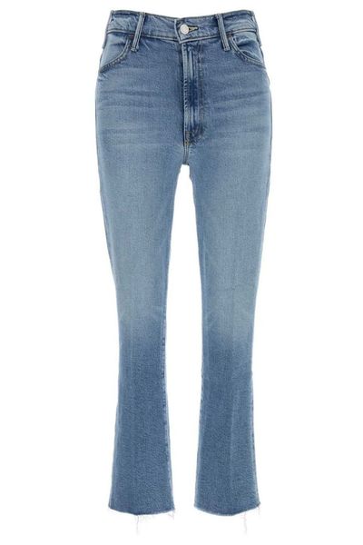 Mother The Hustler Frayed-Hem Jeans