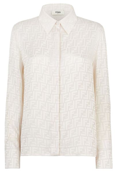 Fendi FF Motif Long-Sleeved Shirt