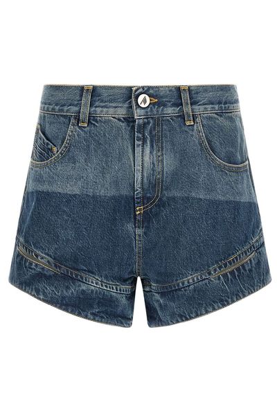 The Attico Cut-Out Denim Shorts