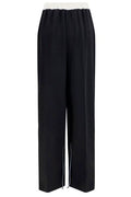 Kiton Wide-Leg Silk Pants