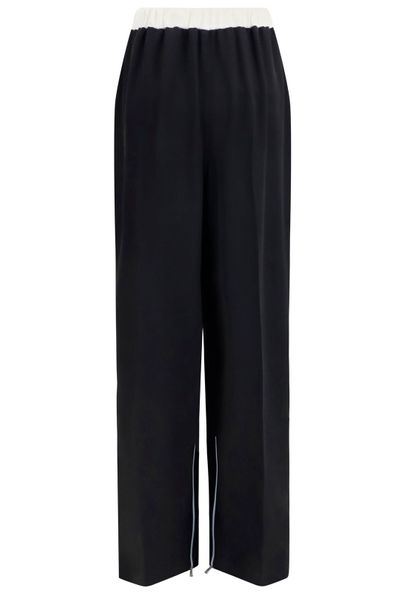 Kiton Wide-Leg Silk Pants