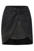 Off-White Embellished Pleated Mini Skirt