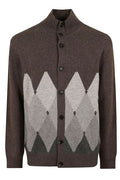 Ballantyne Diamond Pattern Buttoned Cardigan