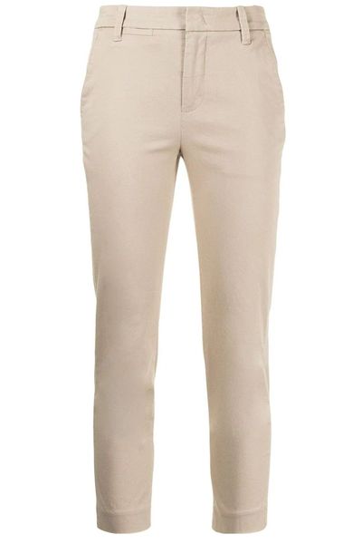 Vince Cropped Slim-Fit High Rise Chinos