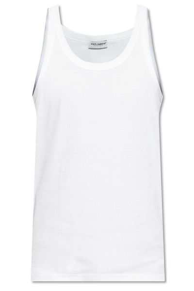 Dolce & Gabbana Sleeveless Ribbed Tank Top