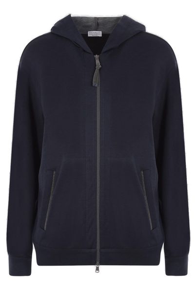 Brunello Cucinelli Zipped Long-Sleeved Hoodie