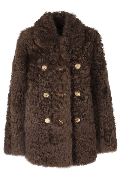 Ports 1961 Shearling Double-Breasted Coat