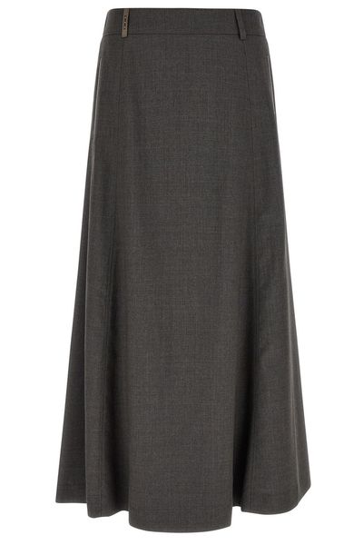 Peserico Flared Midi Skirt