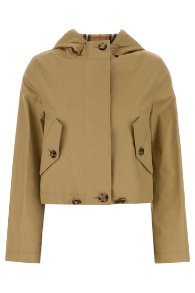 Burberry Cropped Hooded Jacket