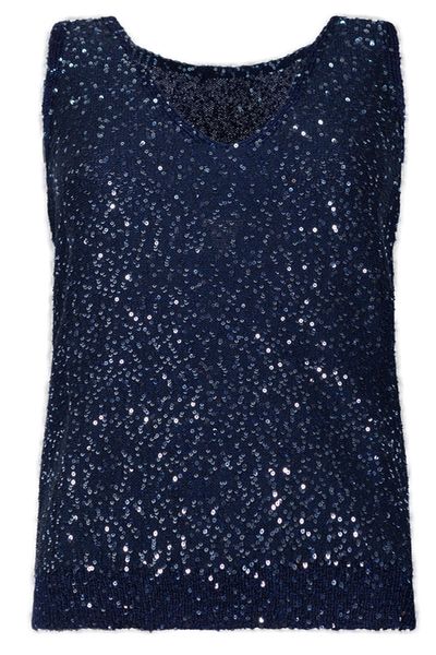 Weekend Max Mara Wkdmilord Sequin Embellished Sleeveless Top